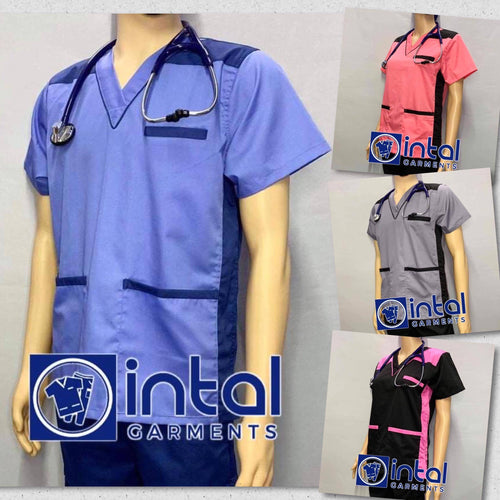 Scrub Suit High Quality Medical Doctor Nurse Scrubsuit Cargo 6 Pocket Pants Unisex Scrubs 09