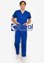 SCRUB SUIT High Quality SS_01A Polycotton by INTAL GARMENTS Color Admiral ( Dark Royal ) Blue