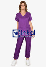 SCRUB SUIT High Quality SS_01A Polycotton by INTAL GARMENTS Color Violet