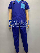 QUALITY SCRUB SUITS Medical Doctor Nurse Uniform REGULAR/JOGGER Pants Set Unisex SS01I Admiral Blue Turquiose