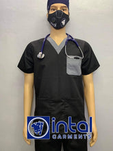 QUALITY SCRUBSUITS Medical Doctor Nurse Uniform REGULAR/JOGGER Set Unisex SS01I Black Light Grey