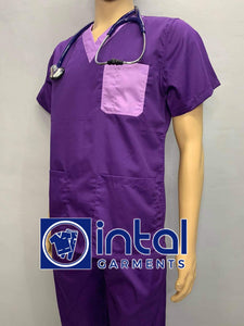 QUALITY SCRUBSUITS Medical Doctor Nurse Uniform REGULAR/JOGGER Set Unisex SS01I Violet Lilac
