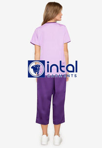 SCRUB SUIT High Quality SS 02 Polycotton by INTAL GARMENTS Color Lilac - Violet