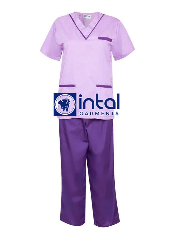 INTAL SCRUBSUIT 02 HIGH QUALITY Classic V-Neck Regular Pocket