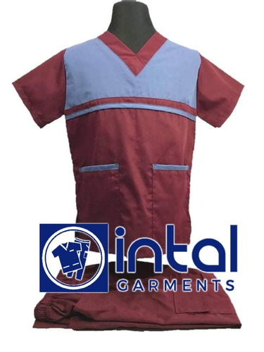 INTAL SCRUBSUIT 03C JOGGER 4 Pocket Pants HIGH QUALITY Tricolor V-Neck Unisex Scrubs