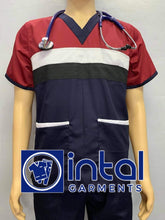SCRUB SUIT Medical Doctor Nurse Uniform SS_03H Polycotton CARGO PANTS by INTAL GARMENTS Color Midnight Blue - Black - White - Maroon