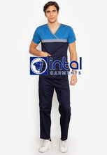 SCRUB SUIT High Quality SS_04 Polycotton by INTAL GARMENTS Color Midnight - Sapphire Blue