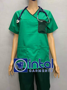 QUALITY SCRUBSUITS Medical Doctor Nurse Uniform JOGGER Set Unisex SS04I Olive Green Forest Green