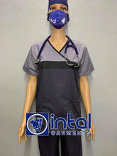 Scrub Suit High Quality Medical Doctor Nurse Scrubsuit Set A Regular 4 Pocket Pants Unisex Scrubs 04