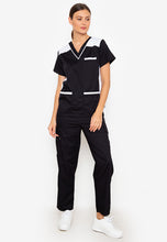 SCRUB SUIT High Quality SS_09 Polycotton CARGO Pants by INTAL GARMENTS Color Black - White