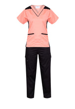 SCRUB SUIT High Quality SS_09 Polycotton CARGO Pants by INTAL GARMENTS Color Peach - Black