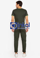 SCRUB SUIT High Quality SS_09B Polycotton CARGO Pants by INTAL GARMENTS Color Army Green - Fern Green