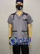 Scrub Suit High Quality Medical Doctor Nurse Scrubsuit Cargo 6 Pocket Pants Unisex Scrubs 09