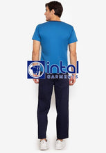 SCRUB SUITS High Quality SS_10 Polycotton by INTAL GARMENTS Color Sapphire Blue - Midnight Blue