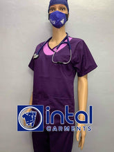 SCRUB SUIT High Quality SS_14 Polycotton by INTAL GARMENTS Color Violet - Lilac