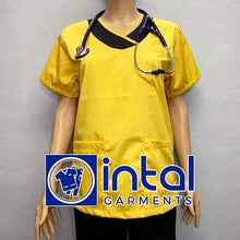 SCRUB SUIT High Quality SS_14 Polycotton JOGGER PANTS by INTAL GARMENTS Color Yellow-Black
