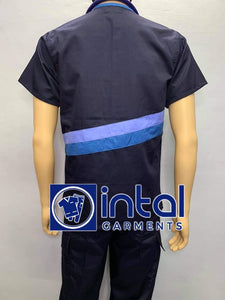 SCRUB SUIT High Quality SS_15B Polycotton JOGGER PANTS by INTAL GARMENTS Color Midnight Blue-Sapphire Blue-Powder Blue