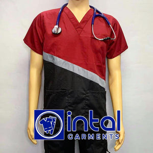 Scrub Suit High Quality Medical Doctor Nurse Scrubsuit Set B Cargo 6 Pocket Pants Unisex Scrubs 15A