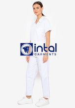 SCRUB SUITS High Quality SS_16 Polycotton by INTAL GARMENTS Color White