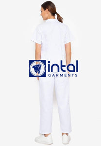 SCRUB SUITS High Quality SS_16 Polycotton by INTAL GARMENTS Color White