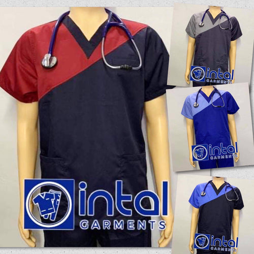 Scrub Suit High Quality Medical Doctor Nurse Scrubsuit Set B Regular or Cargo 4 Pocket Pants Unisex Scrubs 20