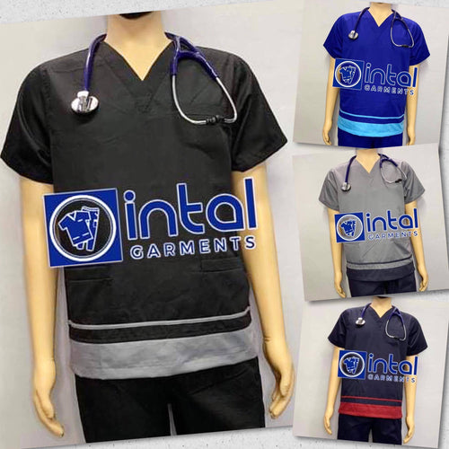 INTAL SCRUB SUIT 021 CARGO JOGGER 6-Pocket Pants Premium Quality V-Neck Lhacose Cotton Inisex Scrubs