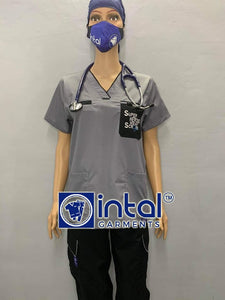 Scrub Suit FREE NAME EMBROIDERY 024B Statement Scrubs (Superheroes Wear Scrubs) High Quality Doctor Nurse Scrubsuit Cargo 6 Pocket Pants Unisex Scrubs
