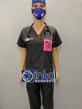 Scrub Suit FREE NAME EMBROIDERY 024C Statement Scrubs (We'll Get Through This) High Quality Doctor Nurse Scrubsuit Cargo 6 Pocket Pants Unisex Scrubs
