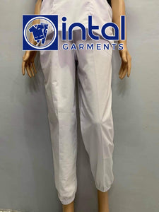 SCRUB SUIT Medical Doctor Nurse Uniform SS01B Polycotton JOGGER PANTS by INTAL GARMENTS Color White - Black