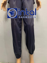 SCRUB SUIT Medical Doctor Nurse Uniform SS09B Polycotton JOGGER PANTS by INTAL GARMENTS Color Charcoal Grey - Light Grey