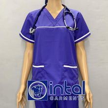 Scrub Suit High Quality Medical Doctor Nurse Scrubsuit Set A Regular Pocket Pants Unisex Scrubs 03E
