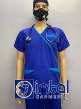 SCRUB SUIT Medical Doctor Nurse Uniform SS08B Polycotton JOGGER PANTS by INTAL GARMENTS Color Admiral Blue - Aqua Blue