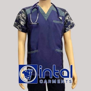 Scrub Suit High Quality Medical Doctor Nurse Scrubsuit Set C Cargo 6 Pocket Pants Unisex Scrubs 09D